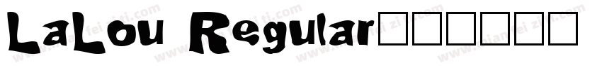 LaLou Regular字体转换